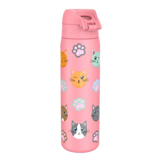 "Slim" láhev na vodu, nerezová ocel, 600 ml, Cats - Ion8