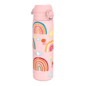 Waterfles "Slim", roestvrij staal, 600 ml, Rainbows - Ion8