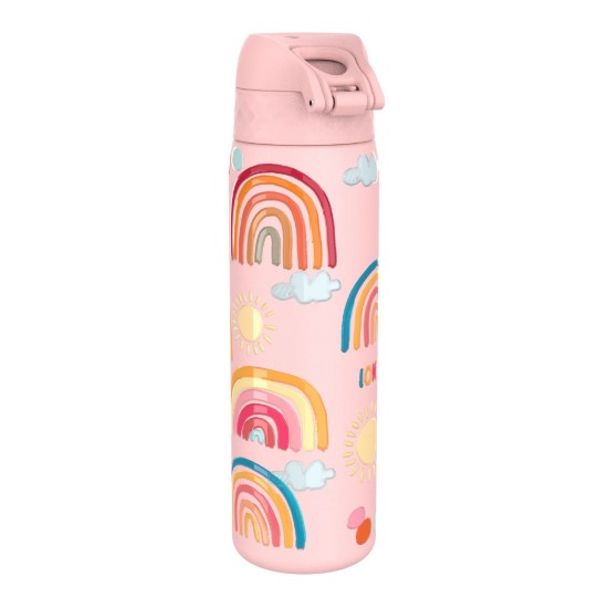 "Slim" láhev na vodu, nerezová ocel, 600 ml, Rainbows - Ion8