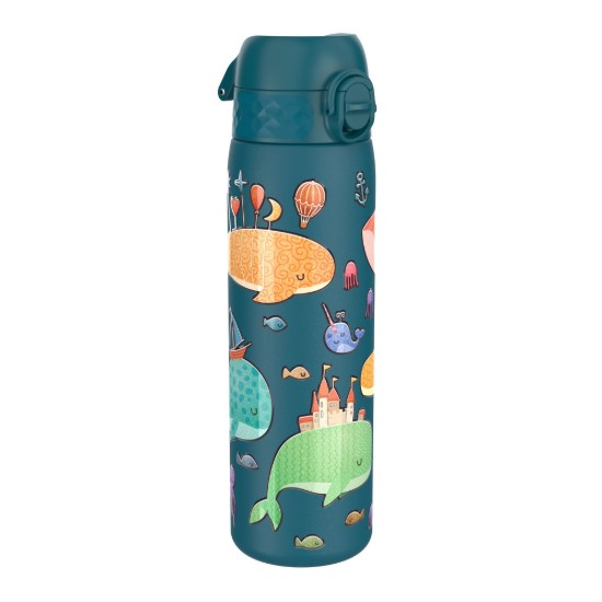 "Slim" μπουκάλι νερού, από ανοξείδωτο ατσάλι, 600 ml, Whales - Ion8