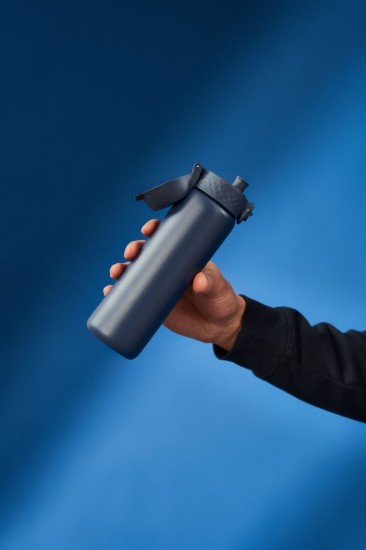 Waterfles "Slim", roestvrij staal, 500 ml, Ash Navy - Ion8