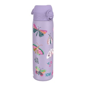 "Slim" water bottle, stainless steel, 500 ml, Butterflies - Ion8