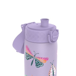 "Slim" water bottle, stainless steel, 500 ml, Butterflies - Ion8