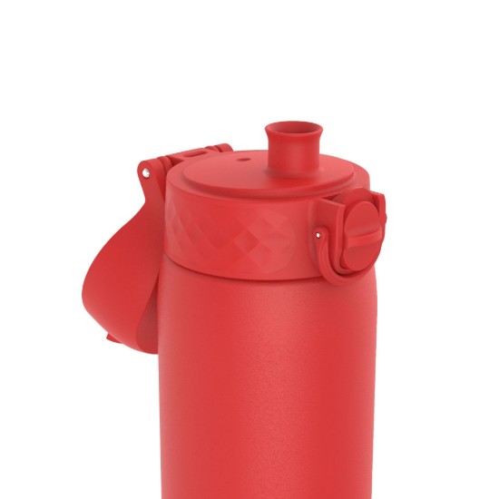 "Slim" vandflaske, rustfrit stål, 500 ml, Rød - Ion8