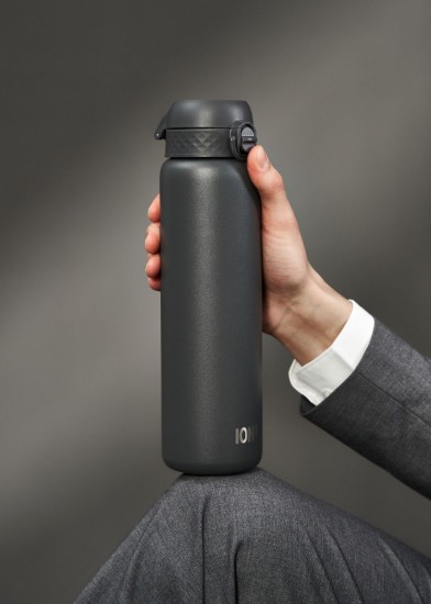 Waterfles, roestvrij staal, 920 ml, Grijs - Ion8