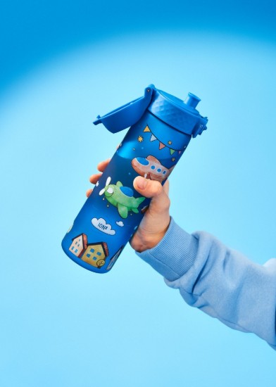 "Slim" láhev na vodu pro děti, recyclon™, 500 ml, Airplanes - Ion8