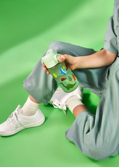 Borraccia per bambini, recyclon™, 350 ml, Dinosaurs - Ion8
