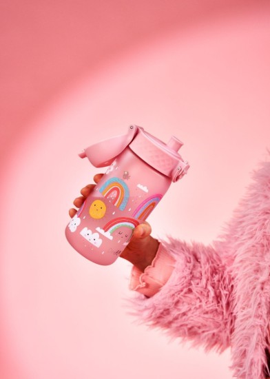 Waterfles voor kinderen, recyclon™, 350 ml, Rainbows - Ion8