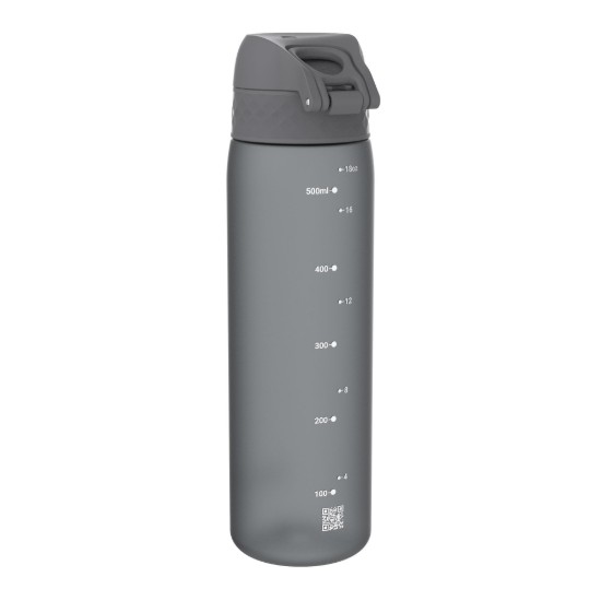 "Slim" vattenflaska, recyclon™, 500 ml, Grå - Ion8