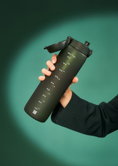 Water bottle, recyclon™, 1 L, Dark Green - Ion8