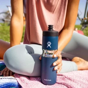 Dop voor thermisch isolerende fles, kunststof, "Sport Wide", Black - Hydro Flask