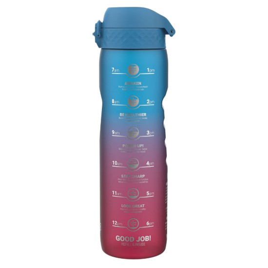 Veepudel "Times To Drink", recyclon™, 1L, Blue&Pink - Ion8