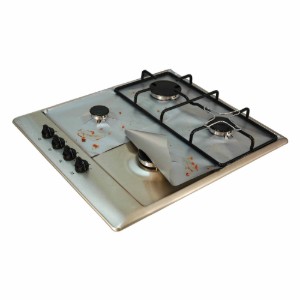 Set of 4 reusable protective sheets for hobs, 27 × 27 cm, fibreglass - NoStik
