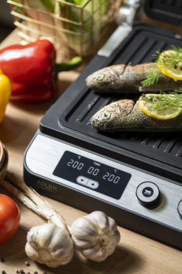LED 2 in 1 elektrische grill, 3000W - Adler