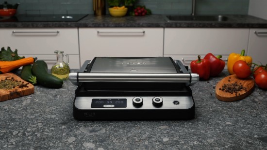 LED 2 in 1 elektrische grill, 3000W - Adler