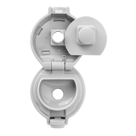Drinking bottle for kids, stainless steel, 350ml, "Dinos", White-Grey - Zwilling