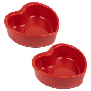 Set di 2 pirofile in ramekin a forma di cuore, ceramica, 13,5 cm/0,85 L, "Appolia" - Peugeot