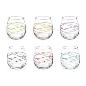 Set di 6 bicchieri da acqua, in vetro, 520 ml "Ducale Stemless" - Decover