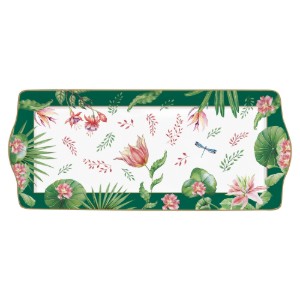 Dienblad, porselein, 35 × 15 cm, "Botanique Chic" - Easy Life