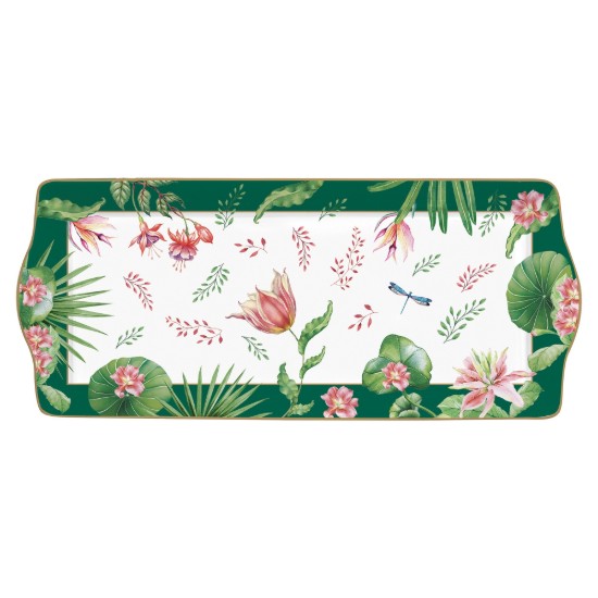 Serving tray, porcelain, 35 × 15 cm, "Botanique Chic" - Easy Life