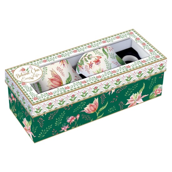 Set di 2 tazze, porcellana, 300 ml, "Botanique Chic" - Easy Life