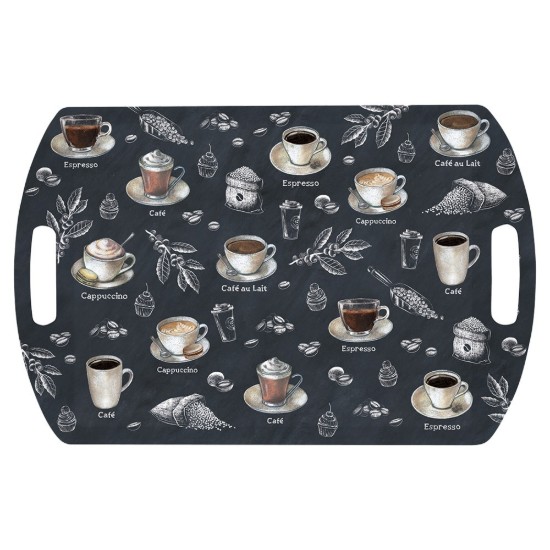 Rectangular tray with handles, 52 × 35 cm, "Barista" - Easy Life