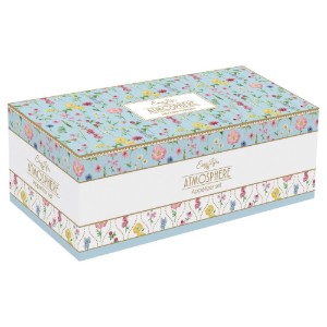 Set da 4 pezzi per servire l'antipasto, con porta bambù, "Meadow Flowers" - Easy Life