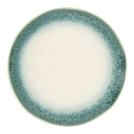 Dinner plate, porcelain, 21 cm, green, "Nuances" - Easy Life