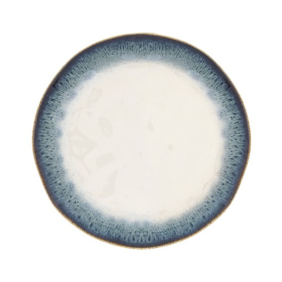 Dinner plate, porcelain, 26 cm, blue, "Nuances" - Easy Life