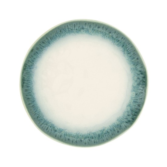 Dinner plate, porcelain, 26 cm, green, "Nuances" - Easy Life