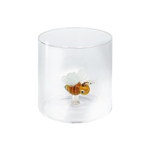 Drinkglas met interieurdecoratie, borosilicaatglas, 250 ml, bij - WD Lifestyle