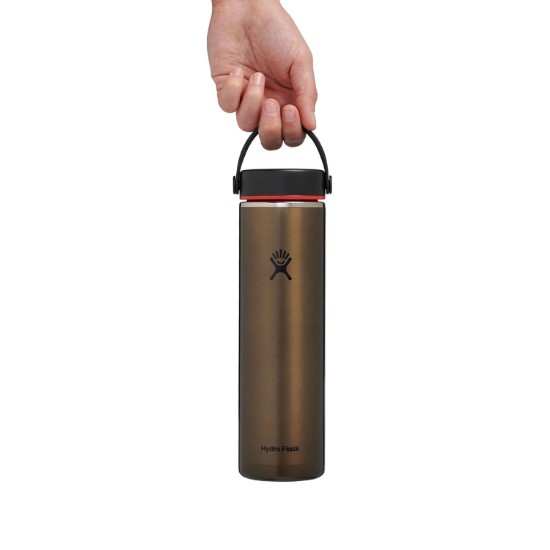 Varmeisolerende flaske, rustfritt stål, 710ml, "Trail", Obsidian - Hydro Flask