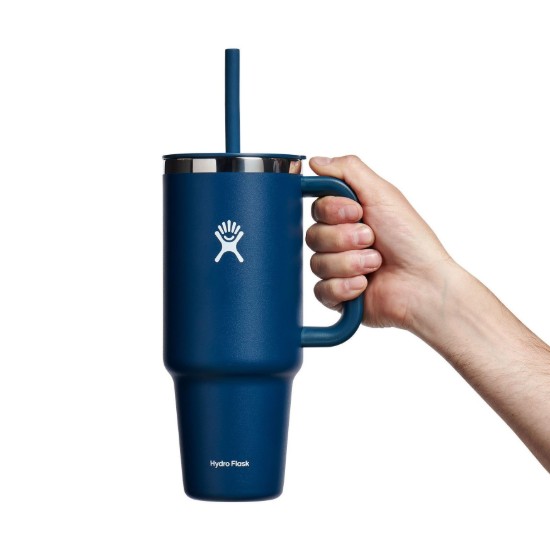 Bicchiere termicamente isolato, acciaio inossidabile, 1,18 L, 'All Around Travel', Indigo - Hydro Flask