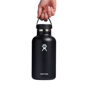 Borraccia termoisolante, acciaio inossidabile, 1,9 L, "Wide Mouth", Black - Hydro Flask