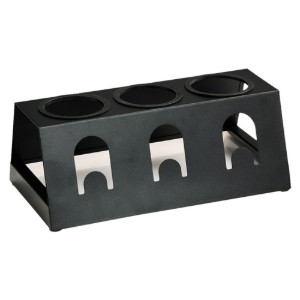 Scolapiatti per bottiglie, con vassoio, 32 x 12,5 x 17 cm, Nero - Kesper