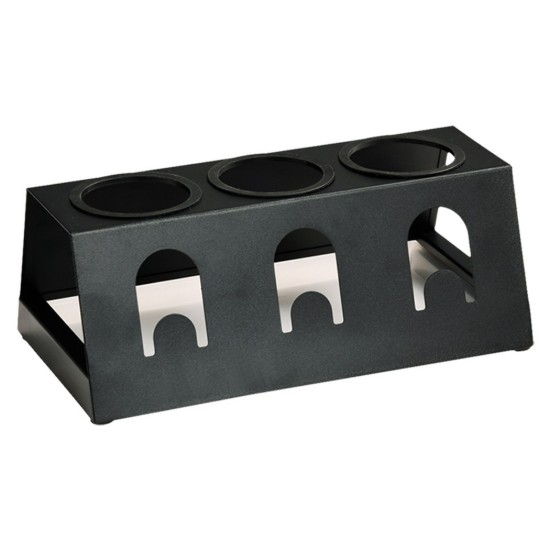 Scolapiatti per bottiglie, con vassoio, 32 x 12,5 x 17 cm, Nero - Kesper