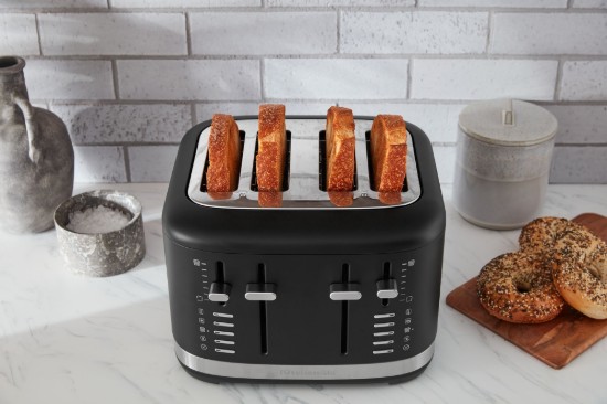 4-slot toaster, 1960W, Matte Black - KitchenAid