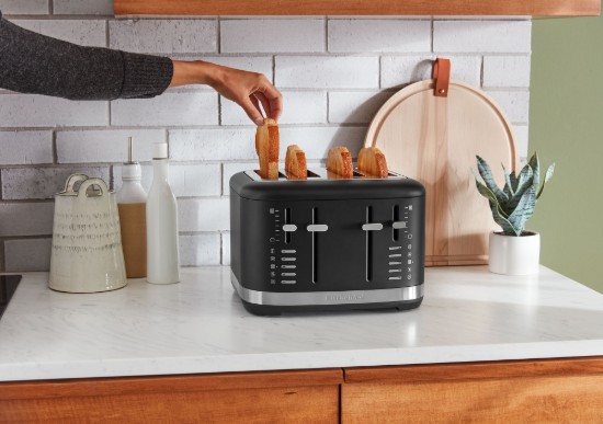 4-slot toaster, 1960W, Matte Black - KitchenAid