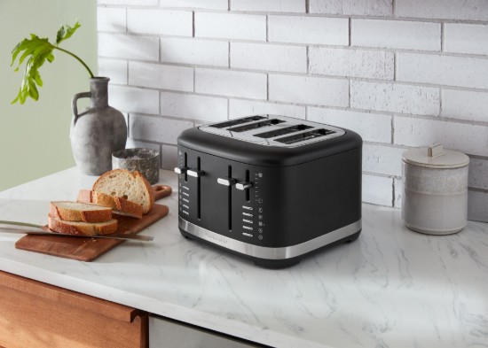 4-slot toaster, 1960W, Matte Black - KitchenAid