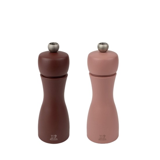 Conjunto de 2 moedores de sal e pimenta, 15 cm, "Tahiti Earth", Cacao&Nuts - Peugeot