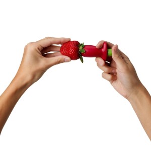 Levagaccioli per fragole, acciaio inox, "StemGem" - Chef'n
