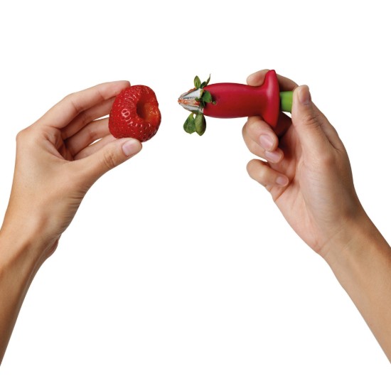 Strawberry stem remover, stainless steel, "StemGem" - Chef'n