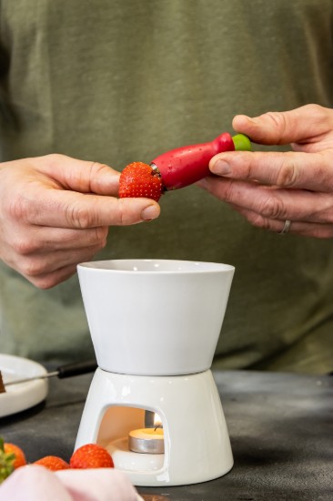 Strawberry stem remover, stainless steel, "StemGem" - Chef'n