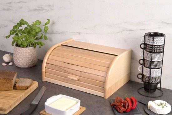 Scatola per pane, 30 x 15 cm, legno di faggio - Kesper