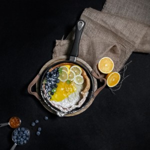 Koekenpan, aluminium, 24 cm, hoogte 5 cm - AMT Gastroguss