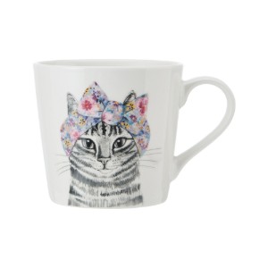 Tazza in porcellana, 380 ml, disegno gatto - Mikasa