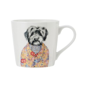 Tazza in porcellana, 380 ml, design cane - Mikasa
