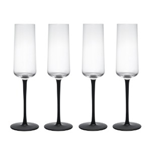 Set 4 bicchieri da champagne in vetro cristallino da 250 ml "Palermo" - Mikasa