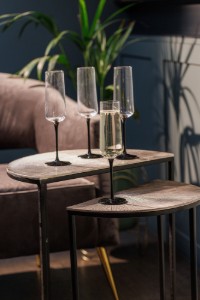 Set 4 bicchieri da champagne in vetro cristallino da 250 ml "Palermo" - Mikasa
