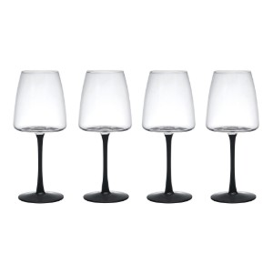 Set 4 bicchieri da vino bianco, in vetro cristallino, 400 ml, "Palermo" - Mikasa